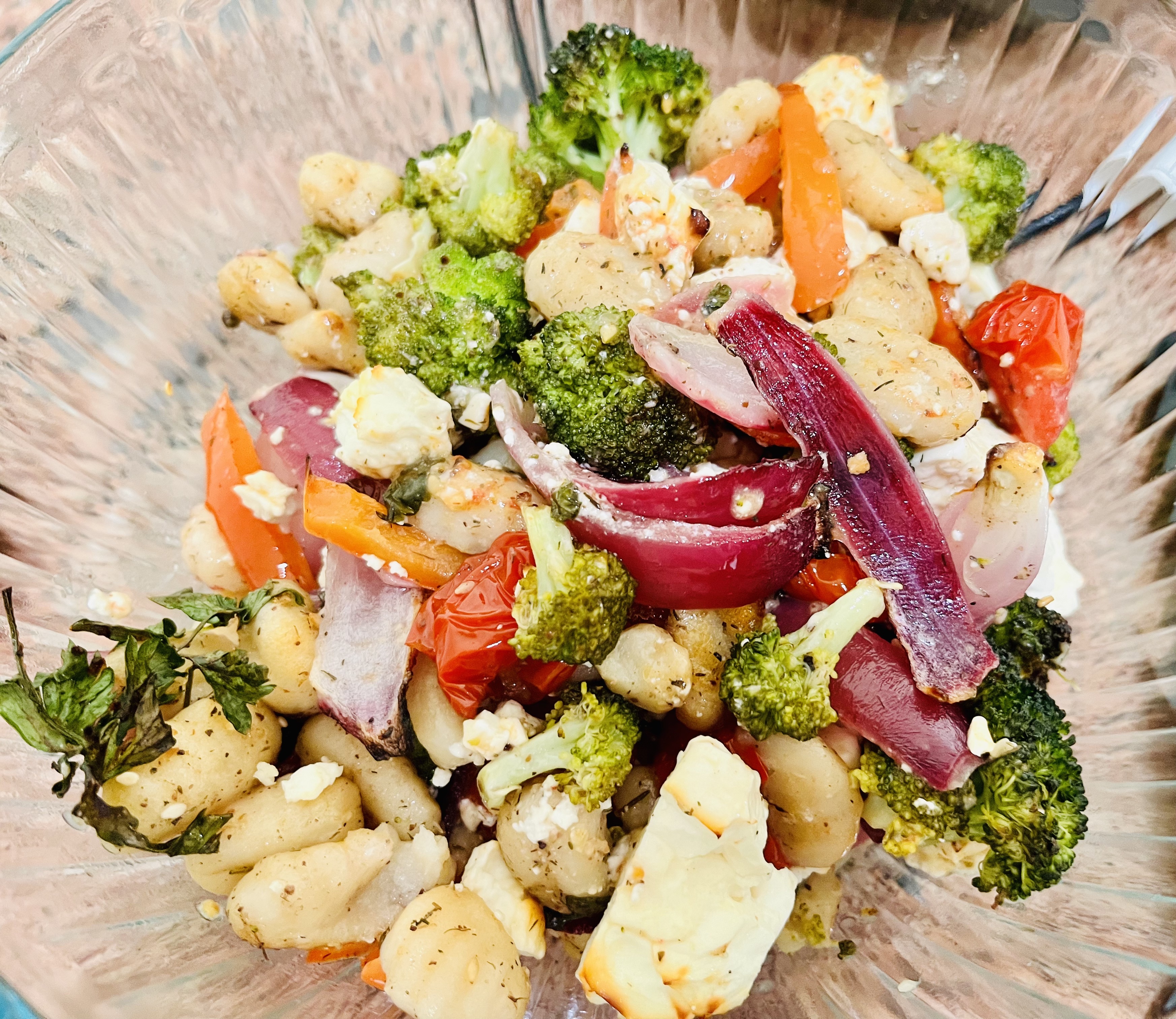 Sheet pan gnocchi and vegetables