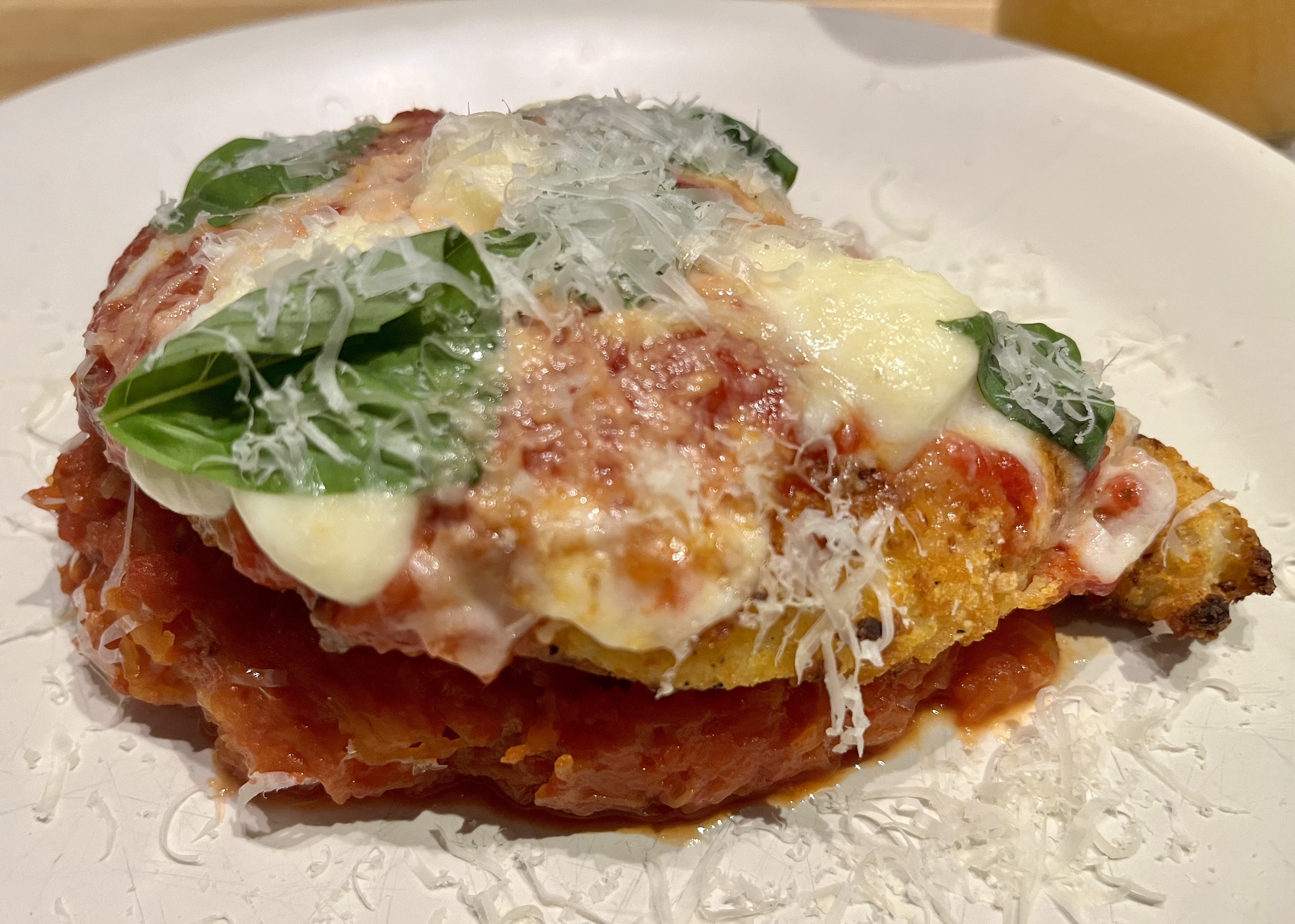 Gluten-free chicken parmesan