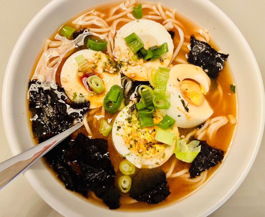 Real egg on ramen