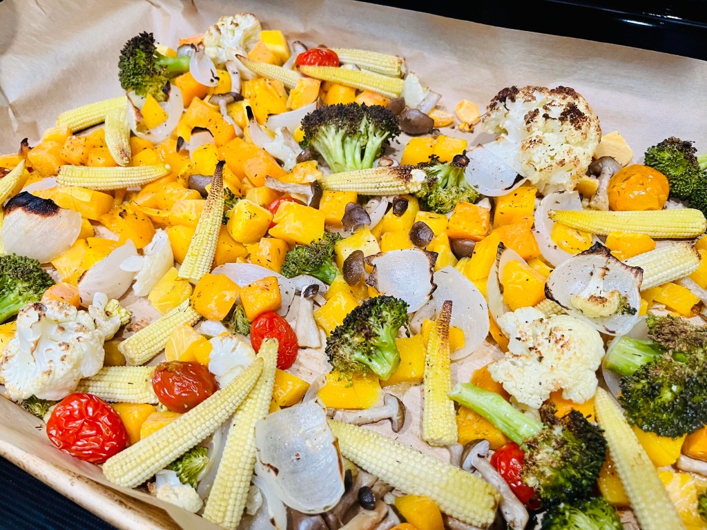 Trader Joe's sheet pan vegetables