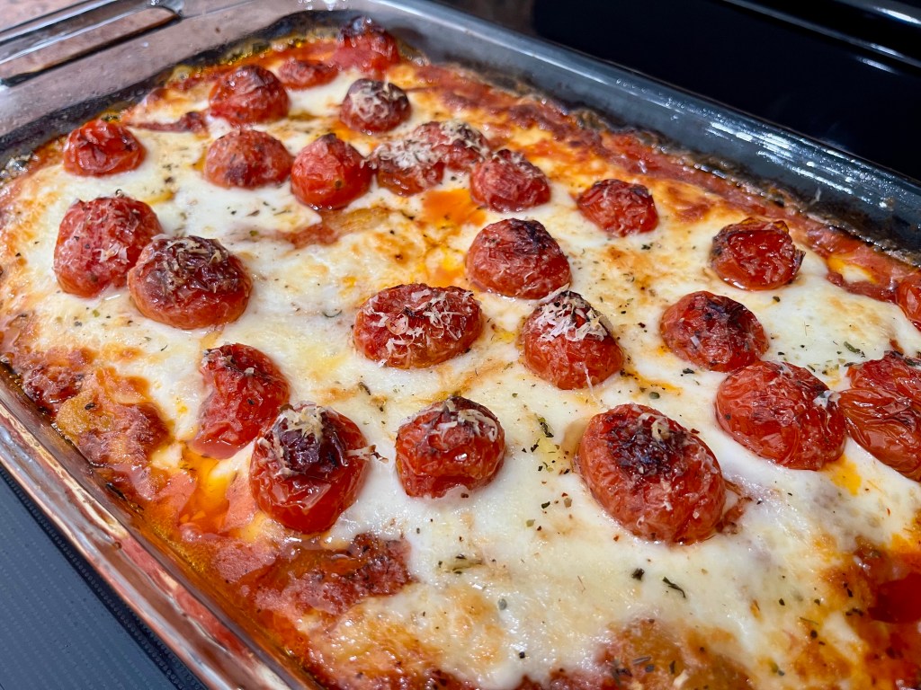 Air-fried gluten-free gnocchi casserole