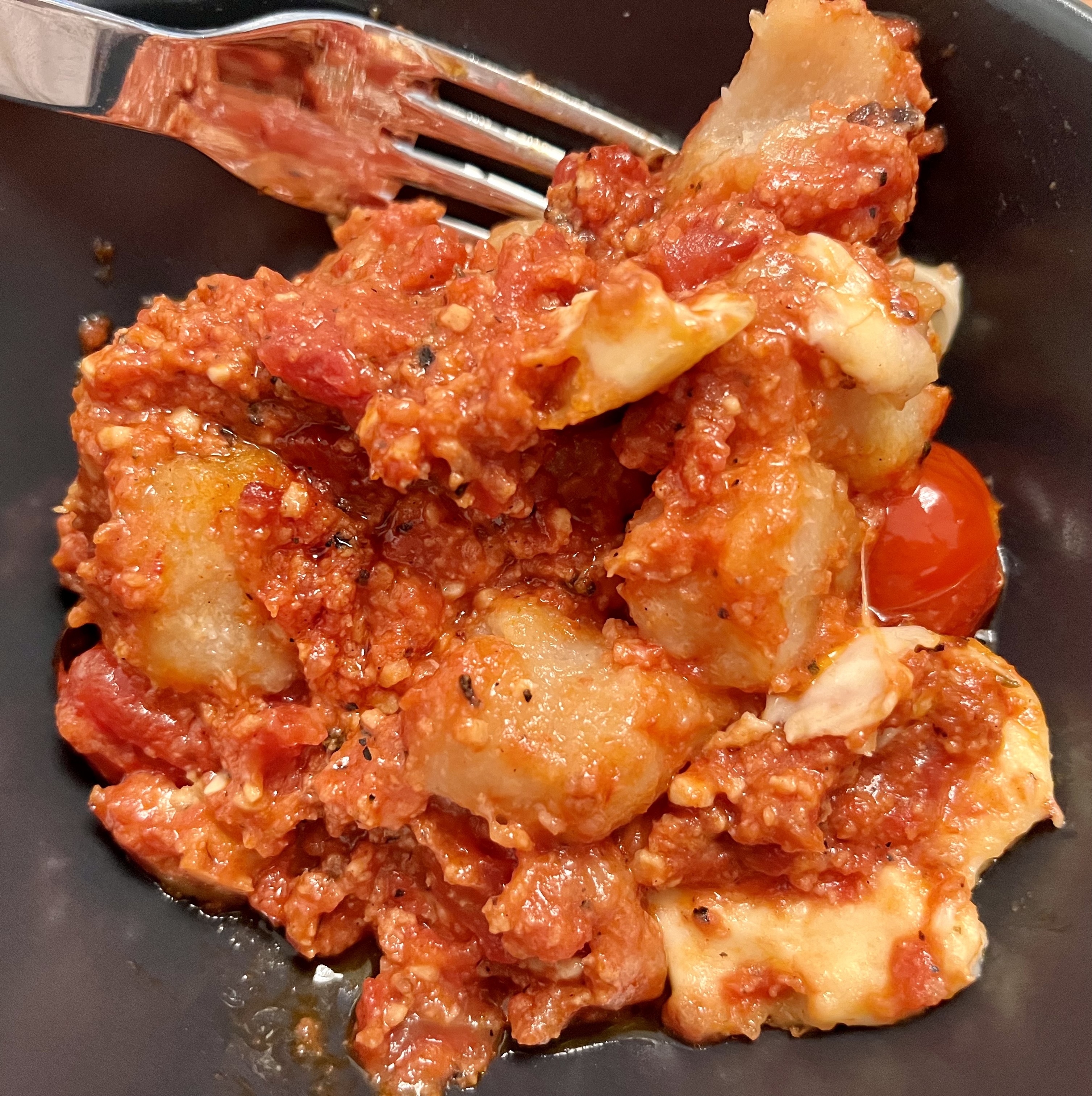 Close-up of gnocchi casserole